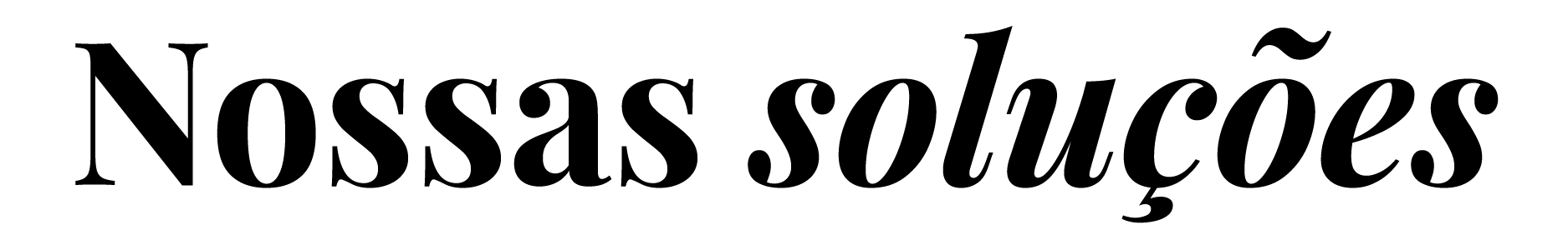 Nossas soluções